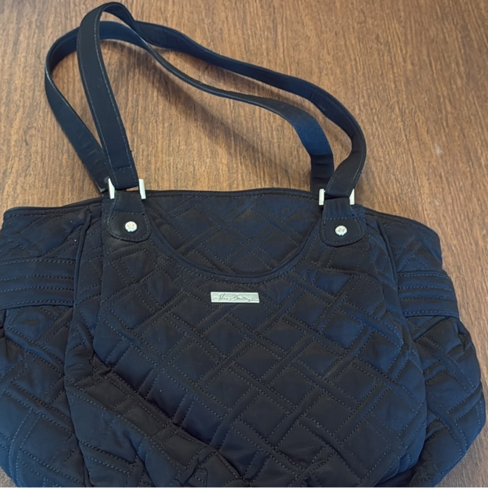 Vera Bradley Black Quilted Shoulder Bag